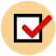 Checkbox o casilla para marcar de una checklist para un buen email
